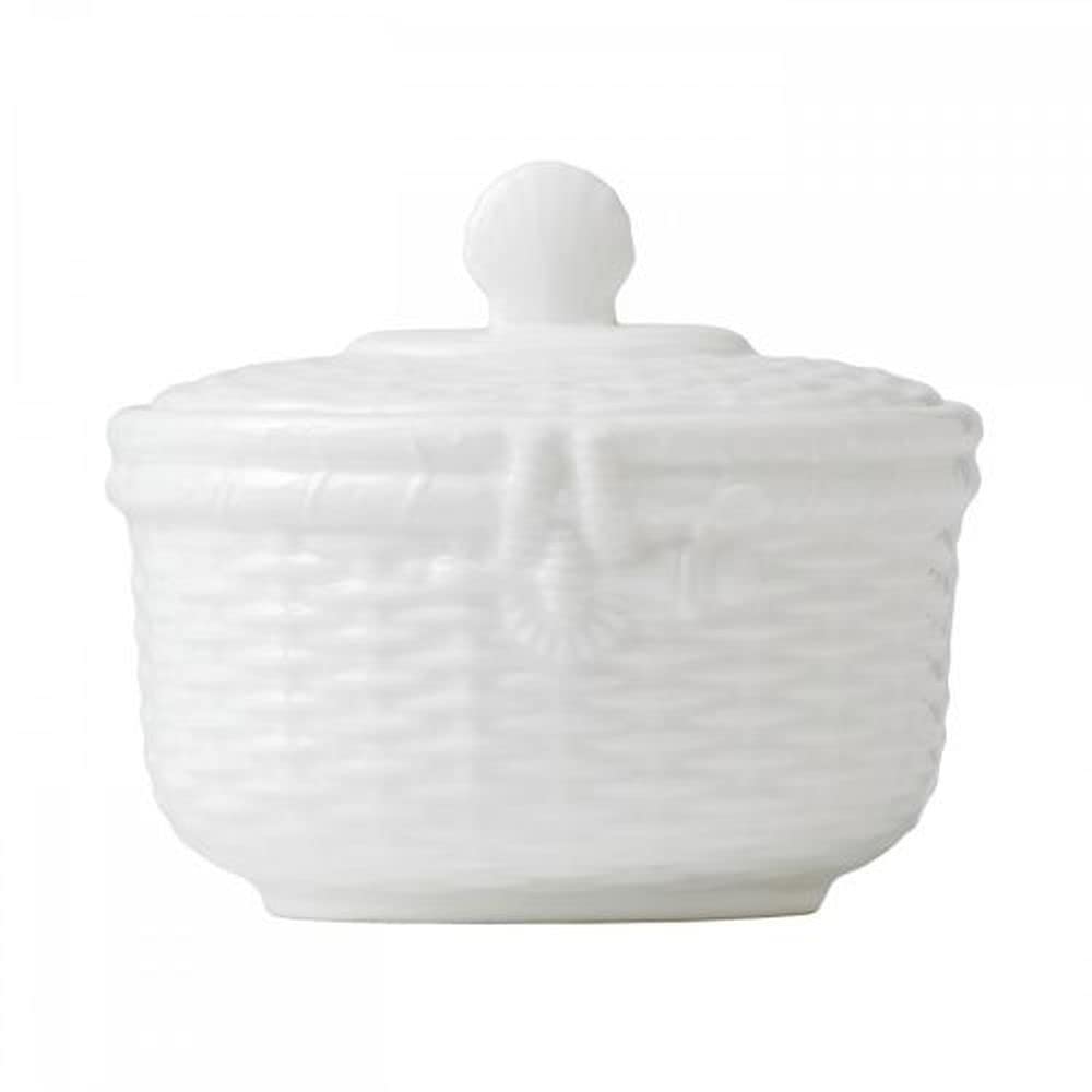 Wedgwood Nantucket Basket Sugar Bowl, 2.75'', White