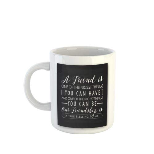 Gen7 Friendship Day  Beautiful Friendship Day Quote 2;Printed Ceramic Mug. 11 Oz White (350 Ml Pack Of 1)