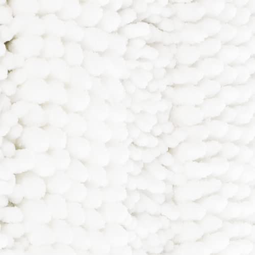 Yimobra Luxury Chenille Bathroom Rugs Sets 2 Piece  Extra Thick Non Slip Quick Dry Bath Mat for Shower Floor  Fluffy Shaggy Microfiber Absorbent Machine Washable Bathmat (White  20 '' x 32 ''+17 '' x 24 '')