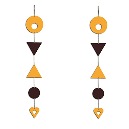 Artvibes Geometrical Shapes Wall and Door Hanging for HomeDecor| Office| LivingRoom, Wall Decoration (WH_5210N)( Multi 10)