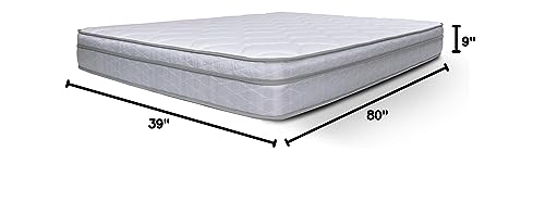 DREAMFOAM Bedding Doze 9 Eurotop Mattress-Medium Comfort, Twin XL