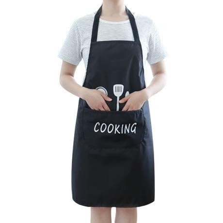 Apron For Kitchen Cooking Waterproof Apron For Women Men With Pockets For Wiping Hands Towel Grill Cooking Kitchen Chef Apron Ki