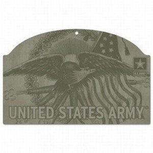 Military Army United States Army 11 x 17 Wood SignUnited States Army 11 x 17 Wood Sign, Multicolor, NA