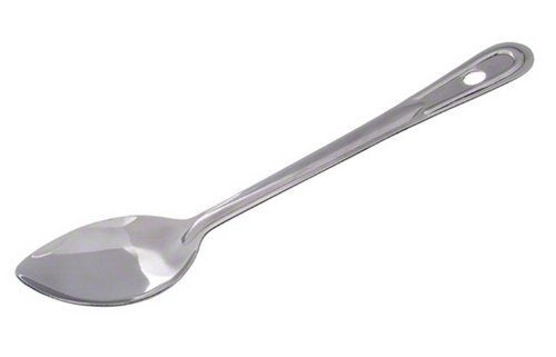 Great Credentials Stainless Steel Solid Basting Serving Spoons, Commercial Restaurant Grade, 11-Inch