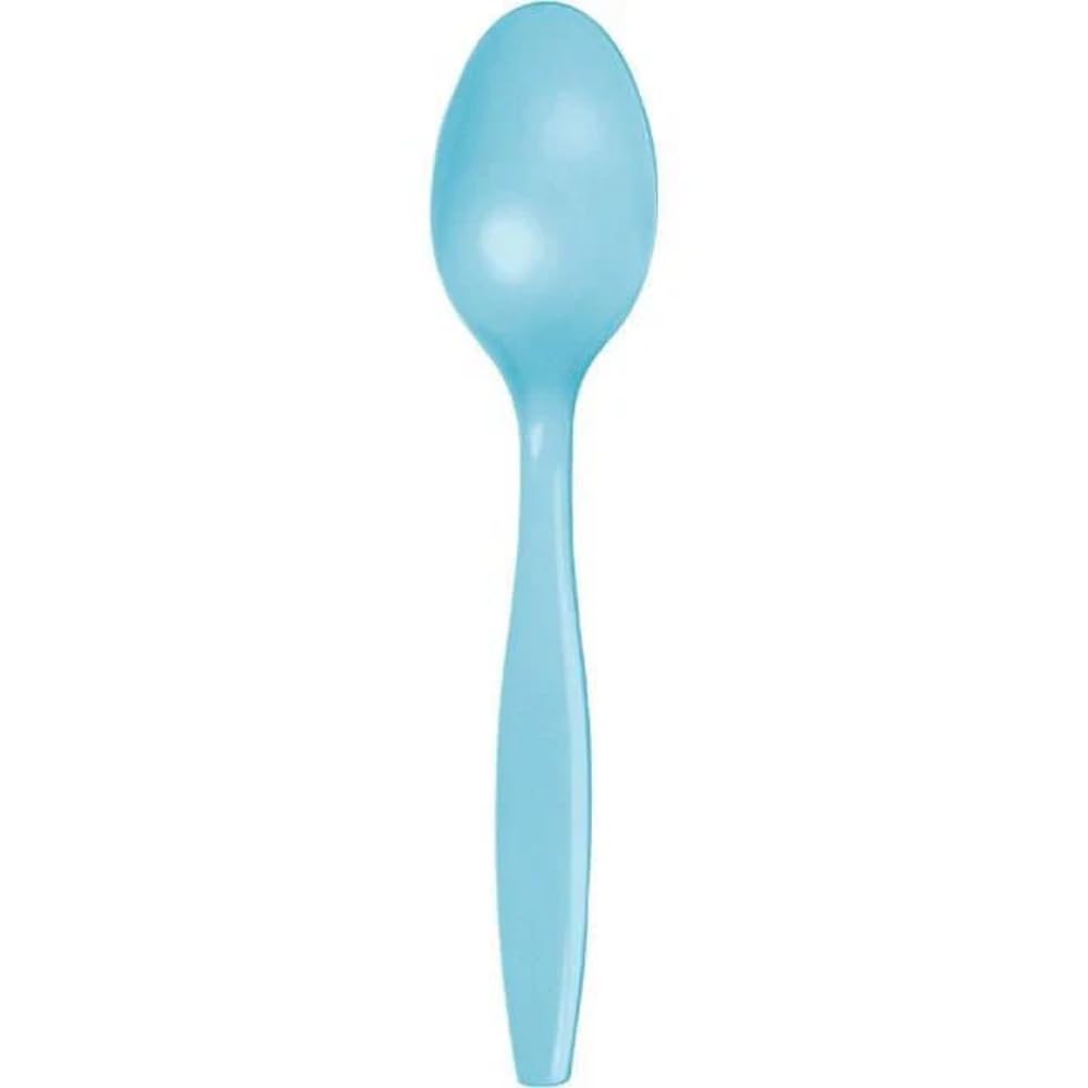 Creative Converting Pastel Blue Plastic Spoons Party Supplies