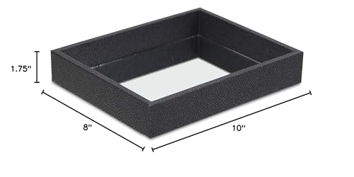 Cheung 'S Fp-3987Bk Black Raised Bubble Tray With Mirror