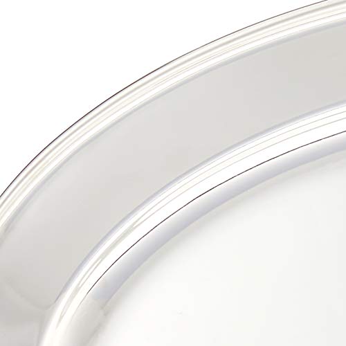 Winco Stainless Steel, 18 Opl-18 Oval Platter, 11.5-Inch