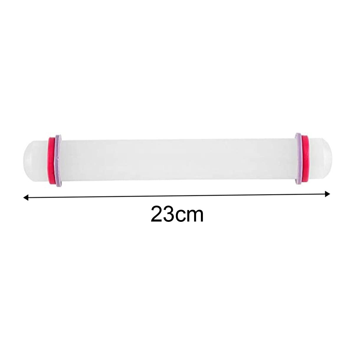 2 Pcs Adjustable Rolling Pin With Removable Rings Non Stick Fondant 9 Inch Rolling Pin For Dumpling Dough Roller Baking Dough Pi