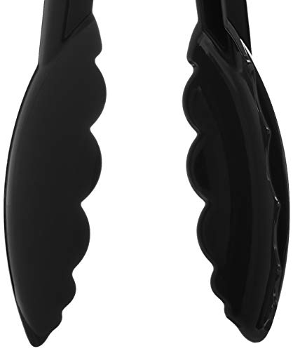 Mercer Culinary Hell's Tools Hi-Heat Utility Tongs  9.5 Inch  Black