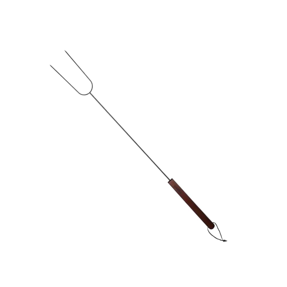 Nexgrill 37 Inch Roasting Stick With Wooden Handle, Dual Fork, Hanging Loop For Easy Storage, Easy To Clean, Perfect Accessory F