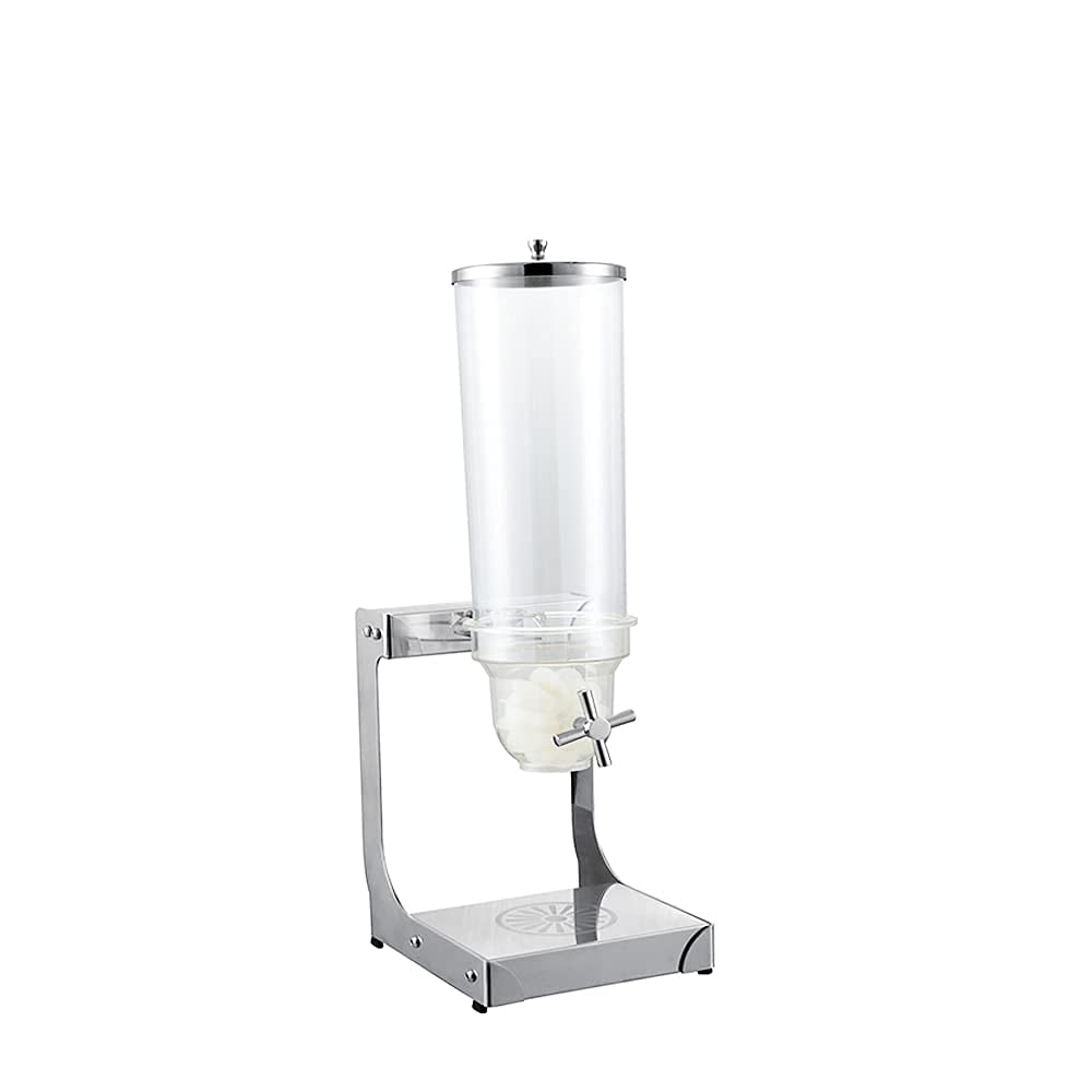 Shoppers Hub Pnq 4L Single Tank Cereal Cornflakes Oats Grains Dispenser Stainless Steel Heavy Duty Multifunctional For Ideal Use