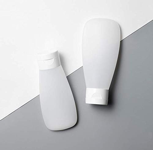 ericotry 6pcs Clear Plastic Cosmetic Tubes 150ml Squeeze Bottles with Flip Cap - Travel Set for Makeup, Refillable Containers