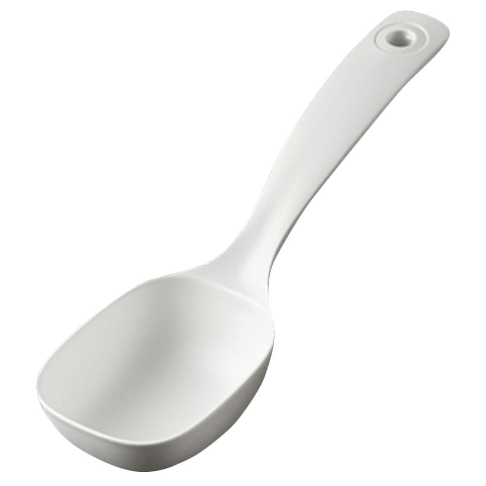 ABOOFAN Long Handle Soup Spoon Household Serving Spoon for Porridge Cooking Ladle for Water Rice Soup Ergonomic Grip 8.26 X 2.59