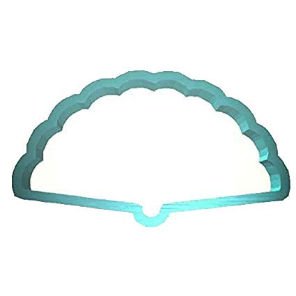 Cookiecuttercom Brand Japanese Fan Cookie Cutter 4 Inch - 3D Printed Plastic - Usa Made