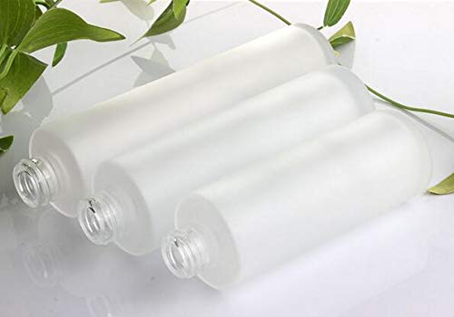 Xingzi 2Pcs 120Ml 4Oz Empty Frosted Glass Lotion Bottle With White Pump Head And Cap Emulsion Shower Gel Shampoo Conditioner Sto