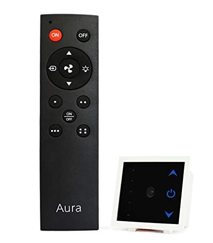 Dewire Remote Control Fans Regulator With One Light Switch Comes With 7 Step Fan Speed Regulation,Hummless Regulation, Ir Remote