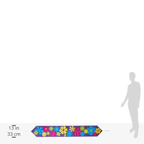 Printed Retro Flowers Table Runner