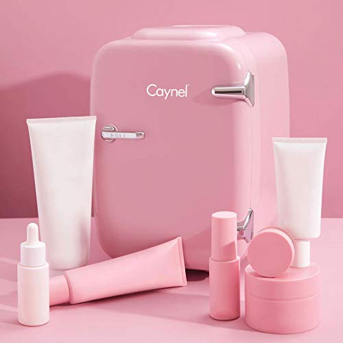 Caynel Mini Fridge Portable Thermoelectric 4 Liter Cooler And Warmer For Skincare, Eco Friendly Beauty Fridge For Foods,Medicati