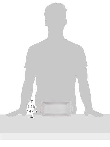 Le Creuset Stoneware Heritage Loaf Pan, 9'' X 5'' X 3'' (1.5 Qt.), White