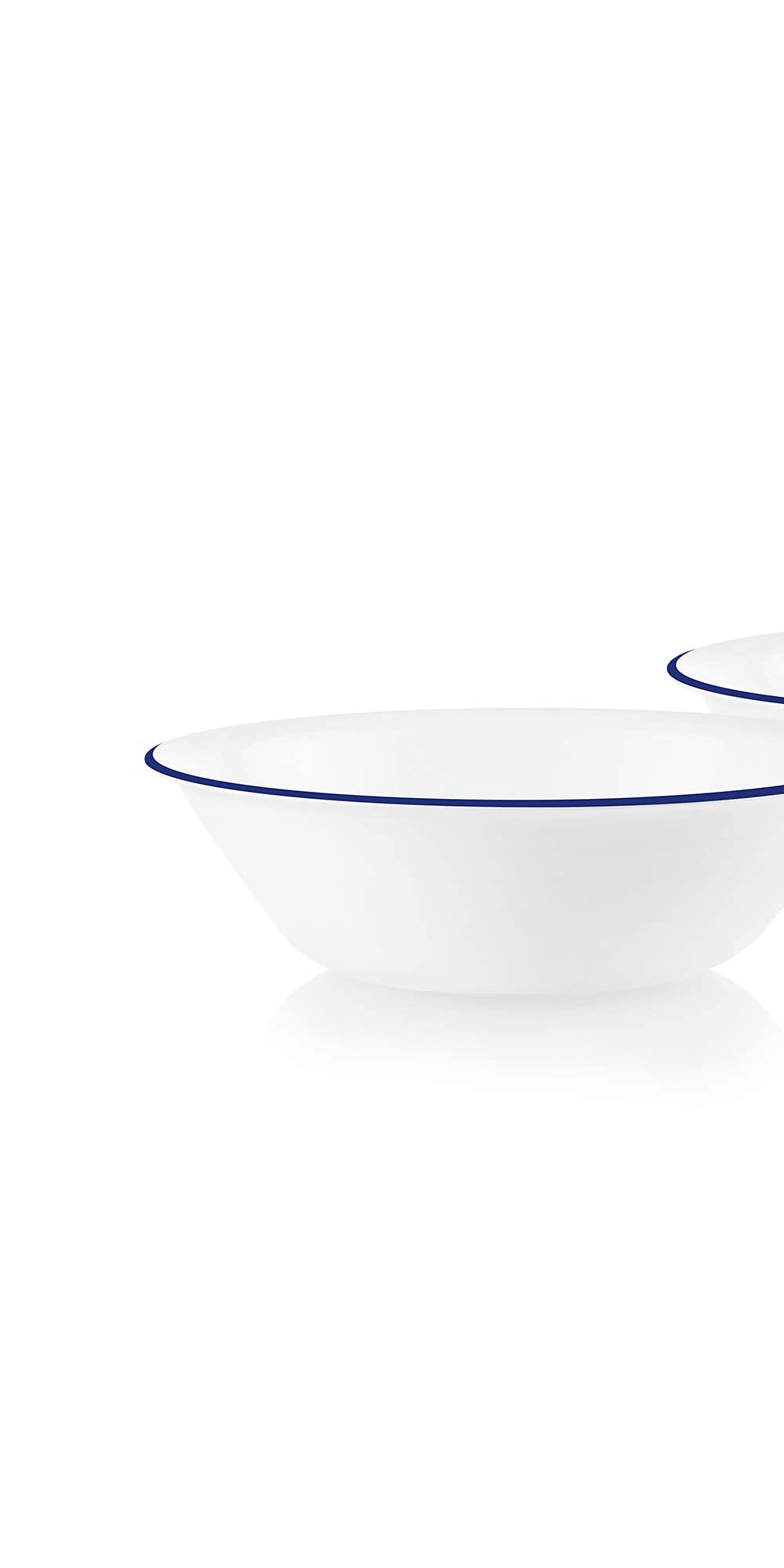 Corelle Style Chip Resistant 1Qt (0.95L) Rimmed Bowl Blue 2-Pack