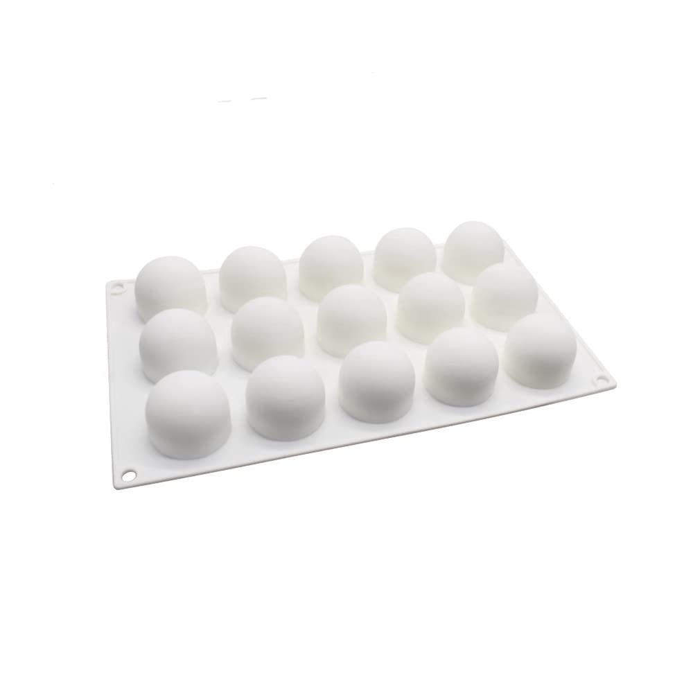 Mostsom Silicone Mold Baking Pan Non-Stick Baking Pastry Chocolate Cake Dessert Diy Decoration Tools (Ball M_11.8X6.8X0.16 Inch)