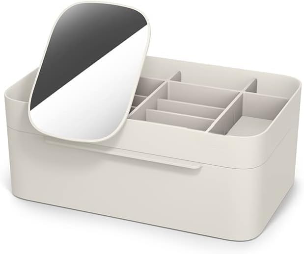 Toriox Viva Compact Cosmetic Organiser With Drawer Makeup Organizer Dustproof Waterproof Beauty Makeup Travel Holder Display Mak