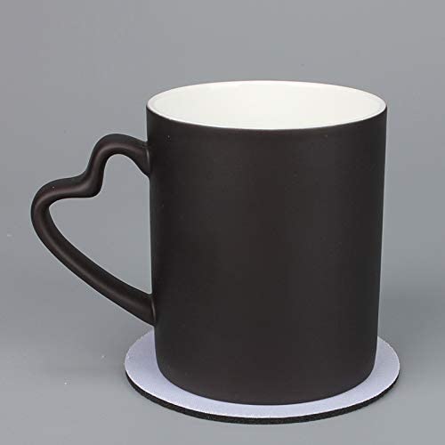 6 Sublimation Dye Rubber Base And Fabric Surface Round Coasters - 1/8'' Thick Blank Heat Thermal Transfer (10 X 0,03 Cm) Coated