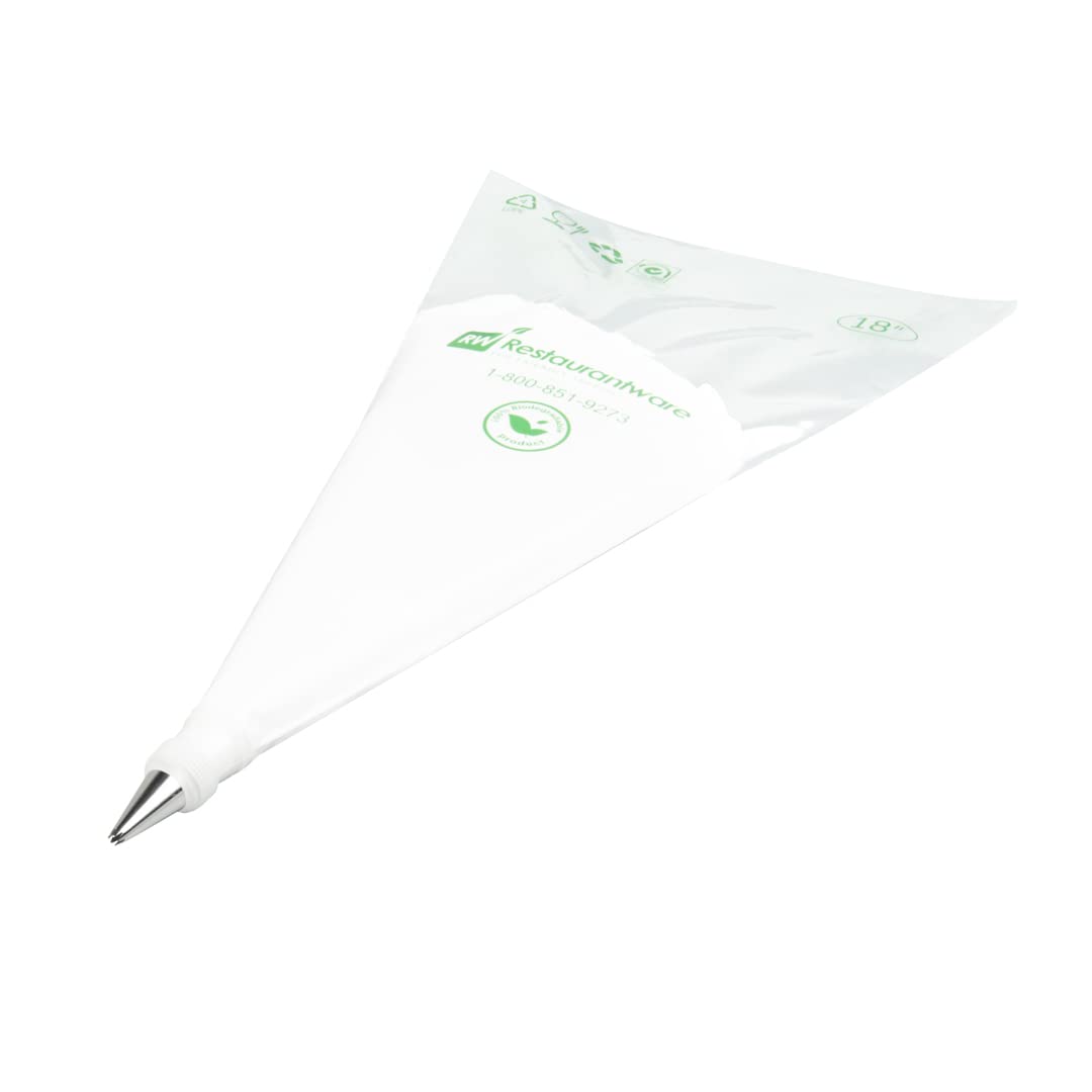 Restaurantware Pastry Tek Piping Tip 1 Open Star Decorating Tip - #18 Dent-Resistant Stainless Steel Icing Tip Dishwasher-Safe D