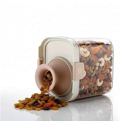 Coolbit 1400Ml Multipurpose Kitchen Storage Box Container For Rice, Dal, Beans, Cereal, Nuts, Dry Fruits With Easy Pour Lid.