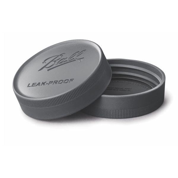 Ball Leak-Proof Storage Lids, For Glass Mason Jars, Used For Canning, Pickling, Juice, Jam, Jelly Freezer-Safe 6-Count, Pack Of