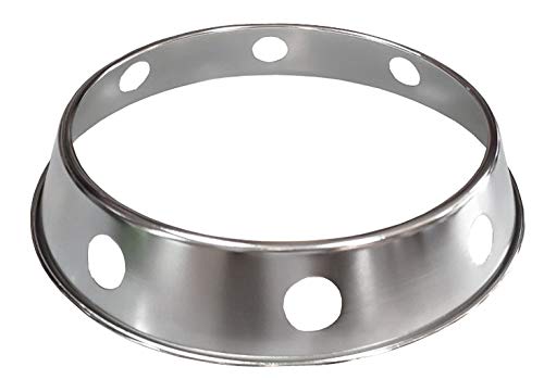 Sunrise Kitchen Supply Plated Reversible Steel Wok Ring (7.5''/10'')