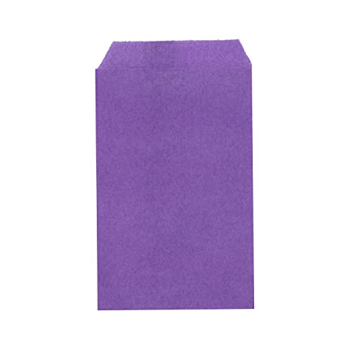 Lavender Purple Flat Greaseproof Paper Cookie Bags 4X6 For Bakery Treat Candies Dessert Chocolate Soap Gifts Wedding Invitation
