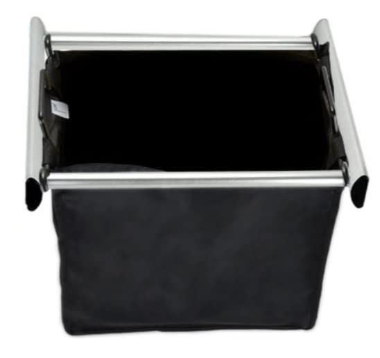 Tag Hardware Full Extension Pullout Laundry Hamper With Removable Bag Polished Chrome (18'' W 1 Removable Large Bag)