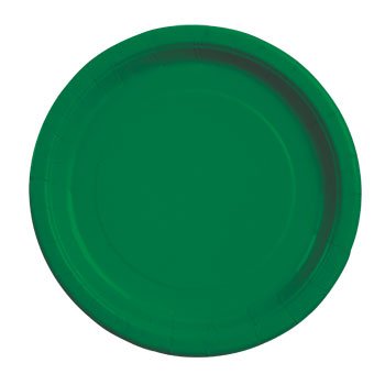 Party Color Paper Plates Green 9'' 40 Count