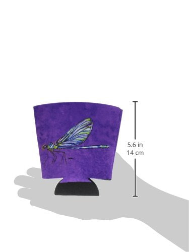 Dragonfly on Purple Red Solo Cup Beverage Insulator Hugger