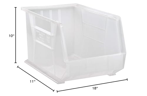 Ultra Hang & Stack Bin Clear 18In X 11In X 10In