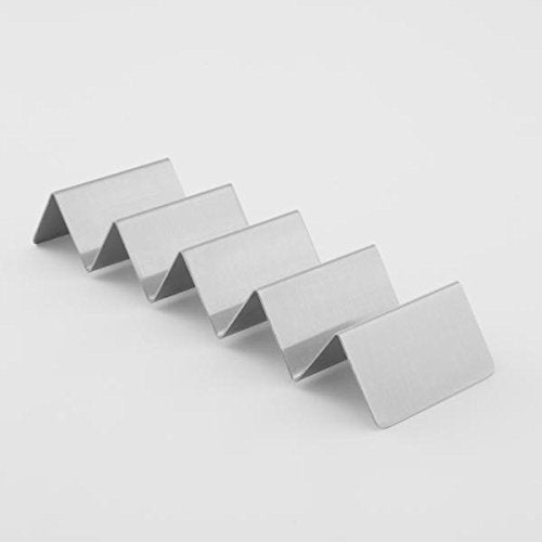 American Metalcraft Mtsh5 Stainless Steel Mini Taco Holder, 4-5 Compartments, 6.95'' X 2'', Silver