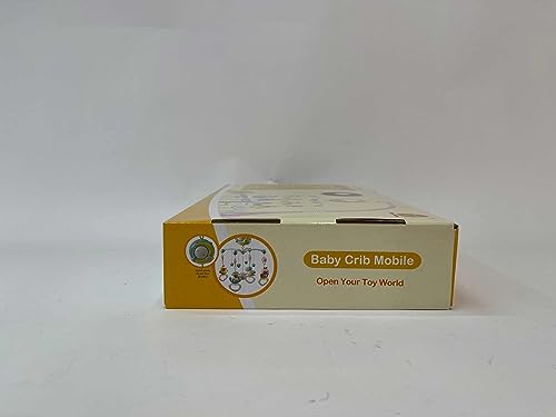Baby Musical crib Mobile with Timing Function Projector and Lights Hanging Rotating Rattles and Remote control Music Box with 150 Melodies Toy for Newborn 0-24 Months