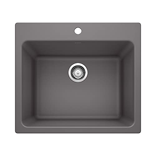 Blanco Liven Silgranit Laundry Sink - Cinder