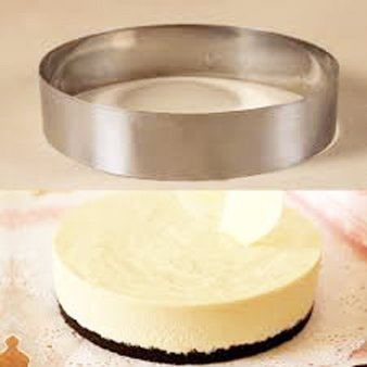 Sunrise Heavy Guage Stainless Steel Round Cake Mold/Pastry Ring Kitchen Supply (8'' X 3'')