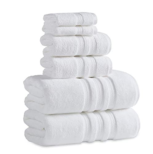 Member Mark 100% Cotton Hotel Premier Collection Luxury Bath Towel Bundle (Assorted Colors) (White, Bundle)