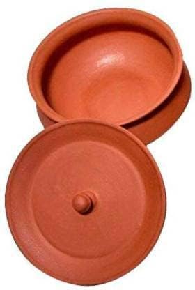 Dipika Enterprises Clay Handi With Lid For Cooking - Dahi Handi Clay Pot-7