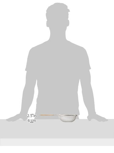 Winco Strainer, 6.25-Inch Diameter, Medium Single Mesh, Tin, Tan