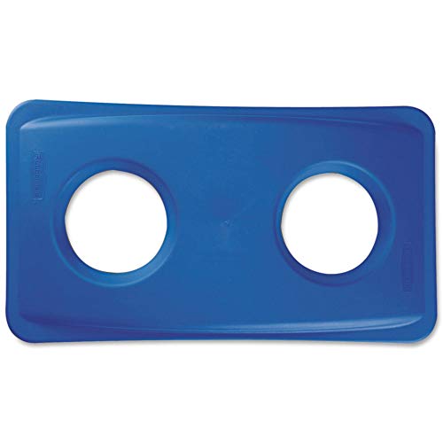 Slim Jim Rubbermaid Bottle And Can Lid Recycling Container - Blue - Blue