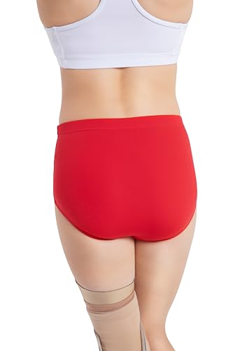 Capezio Womens Team Basic Brief, Red, Small