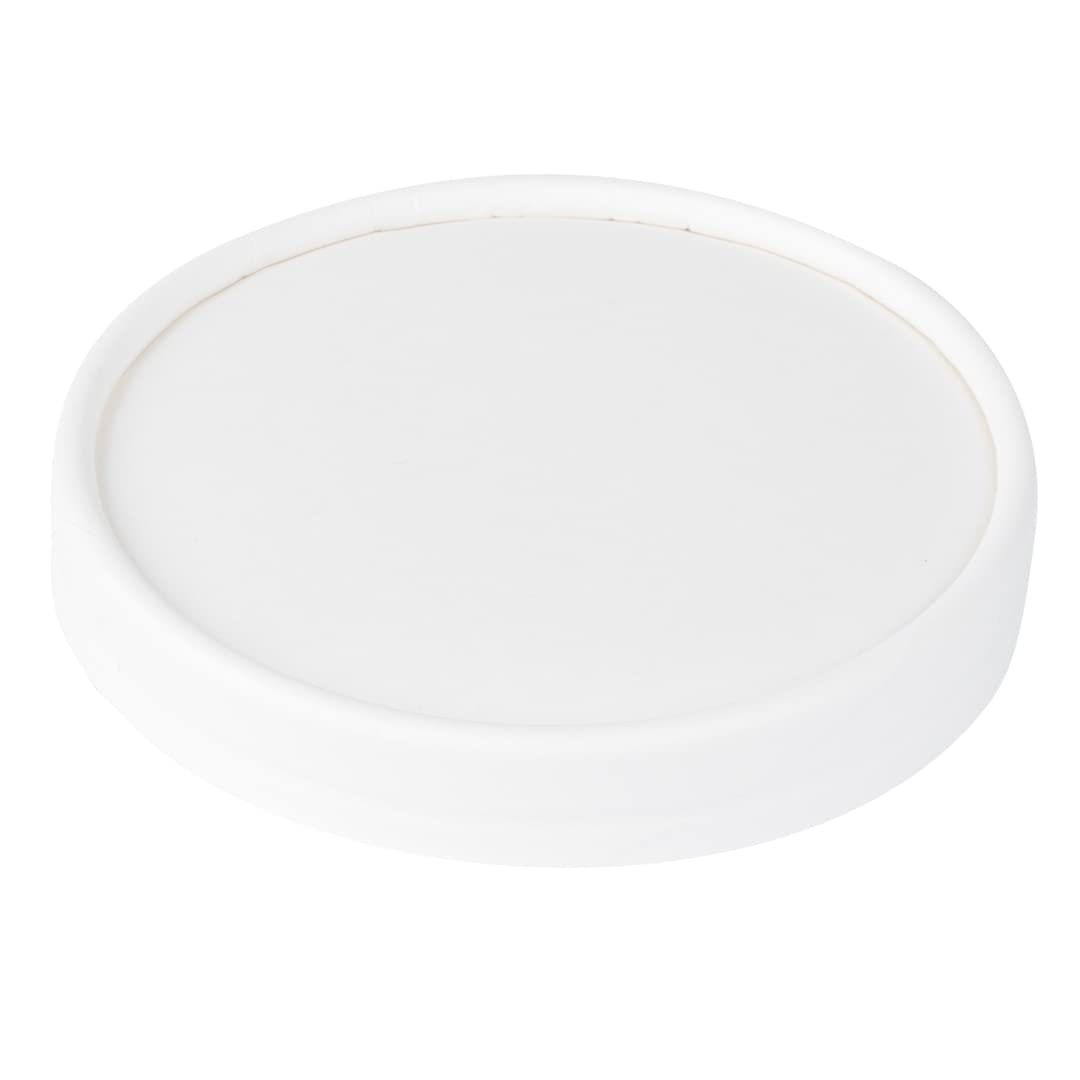 Lids Only: Coppetta Lids For 5 Ounce Ice Cream Cups, 50 No-Leak Lids For Treat Cups - Cups Sold Separately, For Hot And Cold Foo