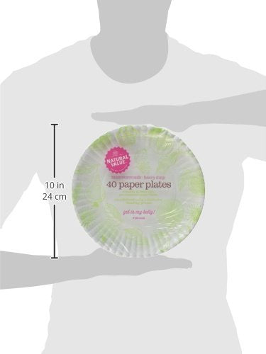 Natural Value Paper Plates, 9 Inch Diameter, 40 Count Boxes (Pack Of 24)