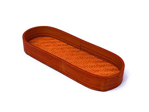 Kadam Haat Handmade Tray For Serving Food/Drinks, Snacks Plate, Tea/Drink Platter, Breakfast Plate, Bed Tray, Eco Friendly, Dura