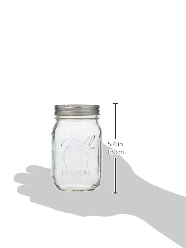 Ball Jar Mason Jars, 12-Pack, Clear
