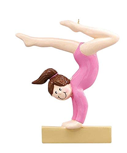 Personalized Gymnastics Christmas Ornament | Custom Writing Gymnast Girl Personalized Ornaments 2025 | Gift for Gymnasts